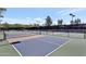 An eye-level shot of the community tennis and pickleball courts on a bright day at 7705 E Doubletree Ranch Rd # 56, Scottsdale, AZ 85258