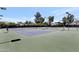 Outdoor tennis courts featuring professional surfacing, lighting, and well-maintained perimeter fencing at 7705 E Doubletree Ranch Rd # 56, Scottsdale, AZ 85258