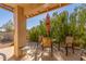 Covered patio with seating area, perfect for outdoor dining at 7928 E Pueblo Ave # 62, Mesa, AZ 85208