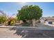 House exterior featuring a large tree, landscaped yard, and driveway at 8501 W Glenrosa Ave, Phoenix, AZ 85037