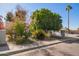 Landscaped yard with mature trees and shrubs at 8501 W Glenrosa Ave, Phoenix, AZ 85037