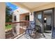 Private balcony with seating, offering a view of the surrounding area at 9275 E Mission Ln # 207, Scottsdale, AZ 85258