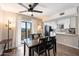 Dining area with table and chairs near kitchen at 9275 E Mission Ln # 207, Scottsdale, AZ 85258