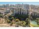 Aerial view showcasing building, pond, and cityscape at 100 W Portland St # 401, Phoenix, AZ 85003
