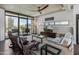 Spacious living room featuring a comfortable seating area and city views at 100 W Portland St # 401, Phoenix, AZ 85003