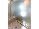Spa-like shower with rainfall shower head and bench at 100 W Portland St # 401, Phoenix, AZ 85003
