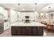 Modern kitchen with a large island, stainless steel appliances, pendant lights, and white cabinetry at 2306 N Floyd Dr, Mesa, AZ 85215