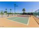 Outdoor pickleball court on a sunny day, ready for a game at 2306 N Floyd Dr, Mesa, AZ 85215