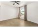 Bedroom with arched window and concrete floors at 321 W Palo Verde St, Gilbert, AZ 85233