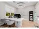 Spacious home office with large desk and modern lighting at 5430 E Calle Redonda --, Phoenix, AZ 85018