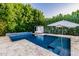 Refreshing blue pool with tiled coping and cabana at 5430 E Calle Redonda --, Phoenix, AZ 85018