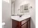 Small bathroom with vanity and mirror at 5575 W Cinder Brook Way, Florence, AZ 85132