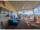 Spacious patio with seating and views of the backyard at 650 N Hawes Rd # 2713, Mesa, AZ 85207