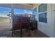 Outdoor patio bar with seating for entertaining at 650 N Hawes Rd # 2713, Mesa, AZ 85207