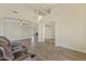 Open living room featuring hardwood floors and a lofted ceiling at 1278 E Geona Ct, San Tan Valley, AZ 85140