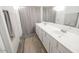 Bathroom with double vanity and walk-in shower at 1425 S Lindsay Rd # 20, Mesa, AZ 85204