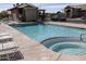 Inviting community pool and spa area with ample seating at 1425 S Lindsay Rd # 20, Mesa, AZ 85204