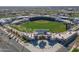 Aerial view of a baseball stadium with well manicured grounds and surrounding buildings at 16934 N 158Th Ave, Surprise, AZ 85374