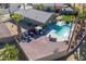 Well maintained backyard featuring a pool, patio and privacy fence at 16934 N 158Th Ave, Surprise, AZ 85374