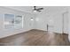 Bright living room with hardwood floors and neutral walls at 1845 E Hampton Ave, Mesa, AZ 85204