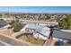 Overhead view of a home with an in-ground pool, set in a neighborhood with easy access to canals at 2113 N 66Th St, Scottsdale, AZ 85257