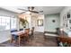 Bright and airy dining room featuring stylish furnishings and an abundance of natural light at 2113 N 66Th St, Scottsdale, AZ 85257