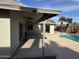 Covered patio adjacent to pool area at 2221 S Saratoga Dr, Mesa, AZ 85202