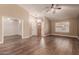 Bright and airy entryway with wood-look floors and high ceilings at 4213 E Stanford Ave, Gilbert, AZ 85234