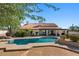 Relaxing backyard oasis with a sparkling pool at 8028 E La Junta Rd, Scottsdale, AZ 85255