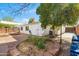 Backyard with raised garden beds and fruit tree at 8344 E Indianola Ave, Scottsdale, AZ 85251