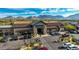 Aerial view of Safeway shopping center with parking and mountain views at 8923 E Mountain Spring Rd, Scottsdale, AZ 85255