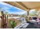 Relaxing patio with seating area and views of the surrounding area at 9100 E Raintree Dr # 232, Scottsdale, AZ 85260