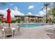 Inviting community pool with plenty of lounge chairs at 9100 E Raintree Dr # 232, Scottsdale, AZ 85260