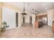 Open floor plan featuring a dining area that flows into the kitchen at 10501 W Swayback Pass, Peoria, AZ 85383