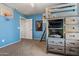 bedroom with built-in bunk bed and ample storage at 1078 E Oriole Dr, Gilbert, AZ 85297