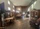 Spacious game room with pool table and seating at 11340 E Stearn Ave, Mesa, AZ 85212