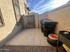 Side yard with trash cans and storage area at 11340 E Stearn Ave, Mesa, AZ 85212