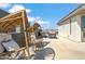Relaxing rooftop patio featuring comfortable wicker chairs and cushions at 1501 N Miller Rd # 1003, Scottsdale, AZ 85257