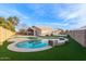 Inviting backyard pool with artificial turf at 4446 W Townley Ave, Glendale, AZ 85302