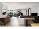 Modern home office with wood desk and city views at 5419 E Valle Vista Rd, Phoenix, AZ 85018