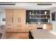 Modern kitchen with sleek cabinetry and geometric backsplash at 5419 E Valle Vista Rd, Phoenix, AZ 85018