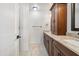 Bathroom with double sinks, granite countertops and walk in shower at 8726 E Via De La Gente --, Scottsdale, AZ 85258