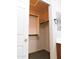 Well-lit bathroom closet with shelving at 21963 W Gardenia Dr, Buckeye, AZ 85326