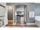 Elegant bathroom with soaking tub, walk-in shower, and modern vanity at 38100 W Santa Clara Ave, Maricopa, AZ 85138