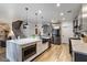 Modern kitchen with stainless steel appliances and large island at 38100 W Santa Clara Ave, Maricopa, AZ 85138