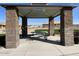 Covered picnic area with benches and trash receptacle at 4517 S 95Th Dr, Tolleson, AZ 85353