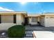 Brick ranch home with entryway and small landscaping at 9719 W Newport Dr, Sun City, AZ 85351