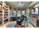 Inviting office space with built-in shelving, large windows, and a comfortable reading chair at 10801 E Happy Valley Rd # 102, Scottsdale, AZ 85255