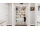 Well-organized pantry with ample shelving for storage at 1505 N Center St # 119, Mesa, AZ 85201