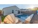 Inviting backyard pool with a relaxing patio area at 2038 E Dry Wood Rd, Phoenix, AZ 85024